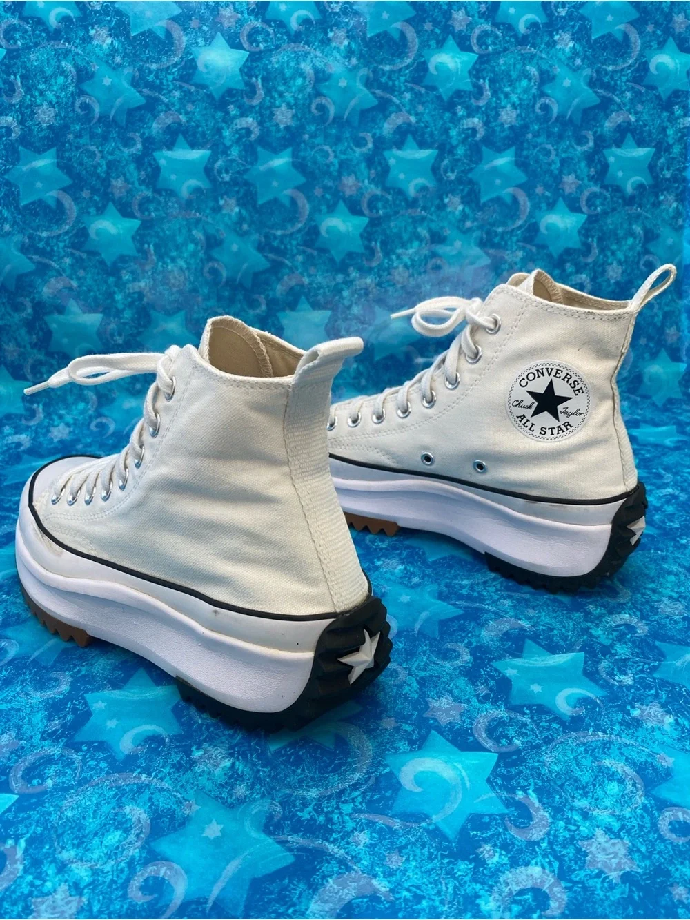 Converse Unisex White Run Star Hike Platform Sneaker Sz US Men 6.5/US Women 8 - Picture 7 of 13